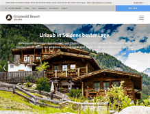 Tablet Screenshot of gruenwald-resort.com